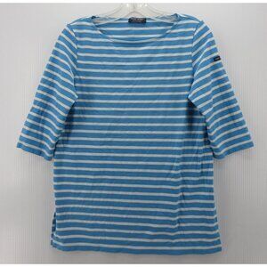 Saint James Top Small Shirt Pullover Breton Striped Boat Neck *